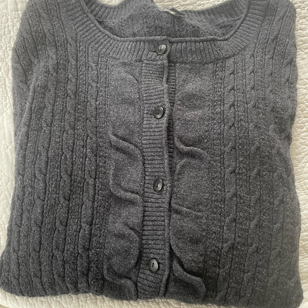Women’s Eddie Bauer size medium button up cotton blend cardigan